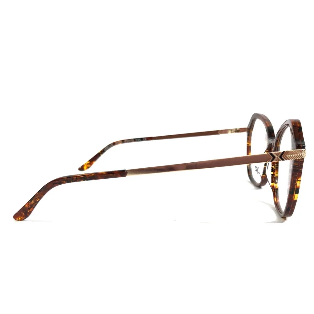 BOZ Eyeglasses Frames IXELLE 9095 Demi Shiny Gold Brown Tortoise 53-18-135